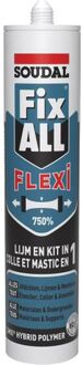 Lijmkit MS polymer Fix All wit 290ml