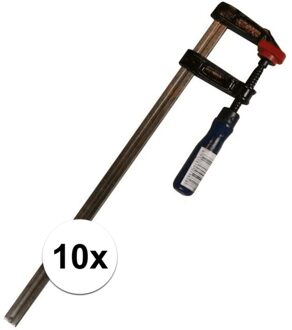 Lijmklem - 10x - metaal - 30 x 5 cm - hobbyklem - groot