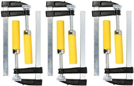 Lijmklemmen - 6x stuks - metaal - hobbyklem - in opbergetui