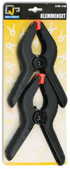 Lijmklemmen/veerklemmen - 8x stuks - 15 cm - Hobby/klusbenodigdheden - Marktkraam klemmen