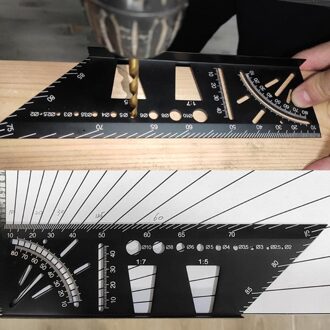 Lijn Heerser Supplies Multifunctionele Hoek Meting Aluminium 45 Graden 90 Graden Gauge Tool Hoek Heerser