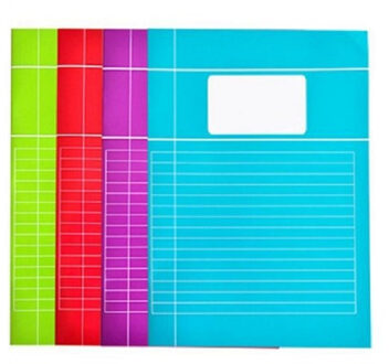 Lijntjesschriften A4 - 15x stuks - gekleurd - school schriften - lijntjes