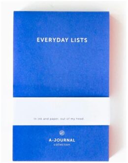 lijstjes notitieblok, lavendel blauw