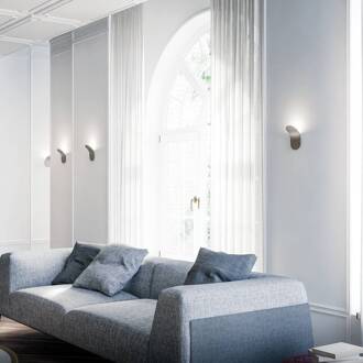 Lik LED wandlamp nikkel mat mat nikkel