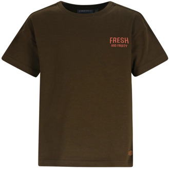 Like Flo jongens t-shirt Bruin - 134-140