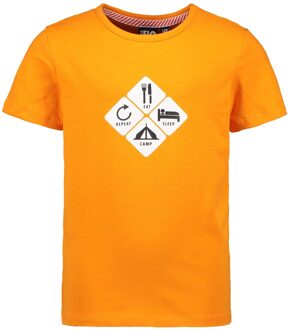 Like Flo Jongens t-shirt - Orange - Maat 110