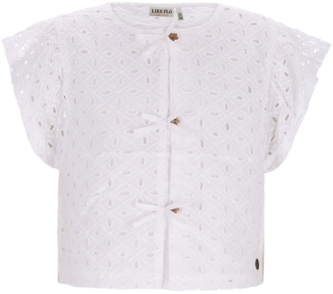 Like Flo meisjes blouse Ecru - 116