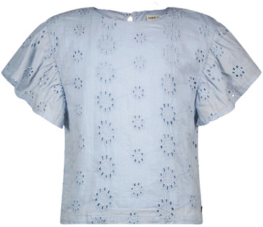 Like Flo meisjes blouse Pastel blue - 104