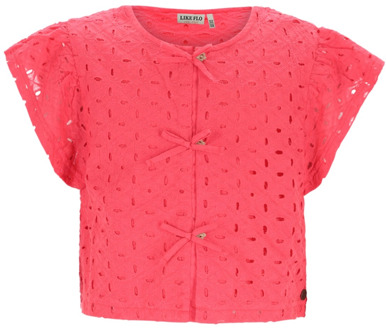 Like Flo meisjes blouse Rood - 158-164