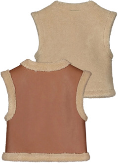 Like Flo meisjes gilet Cognac - 128-140