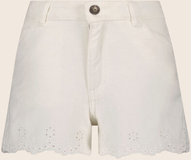 Like Flo Meisjes jeans short - Off wit - Maat 116