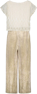 Like Flo meisjes jumpsuit Ecru - 146