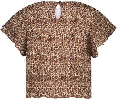 Like Flo meisjes t-shirt Bruin - 134-140