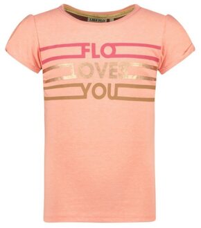 Like Flo Meisjes t-shirt - Flamingo - Maat 110