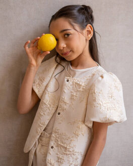 Like Flo Top korte mouw f511-5110 cozie Goud - 146/152