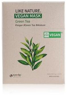 Like Nature Vegan Mask Set - 4 Types Green Tea