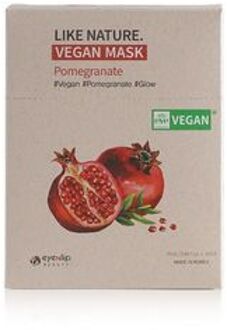 Like Nature Vegan Mask Set - 4 Types Pomegranate