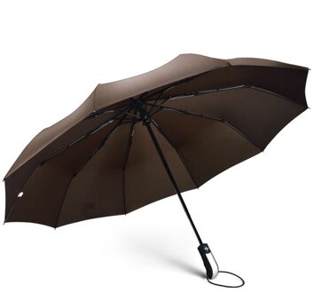 LIKE RAIN Grote Sterke Mannen Auto Paraplu Voor Vrouwelijke Parasol Winddicht Opvouwbare Paraplu Regen Vrouwen Brand Paraplu UBY10 licht grijs