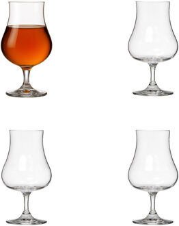 likeurglazen set - 4x stuks - 220 ml - kristalglas - borrelglazen