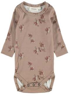 Lil'Atelier body met lange mouwen Nbfgaya Almond ine Roze/lichtroze - 62