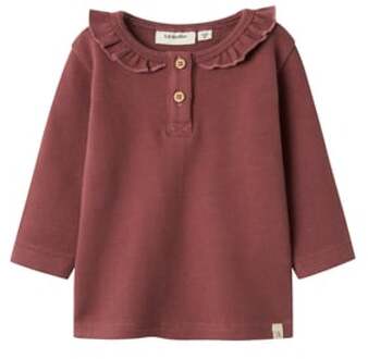 Lil'Atelier shirt lange mouw Nbfthoro Rose Down Rood - 68