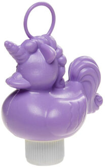 Lila paars eenhoorn badeendje badspeelgoed 12 cm