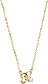 'Lili' Dames 925 Sterling Zilveren Ketting met Hanger - Goud ZK-7513/G