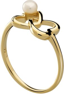 'Lili' Dames 925 Sterling Zilveren Ring - Goud ZR-7513/G - K