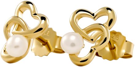 'Lili' Dames 925 Sterling Zilveren Stud Oorbellen - Goud ZO-7513/G