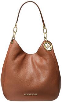 Lillie Large Chain Shoulder Tote Schoudertas Bruin
