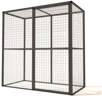 Lilly - Kattenren - Aluminium - Antraciet - 176x86x178 cm