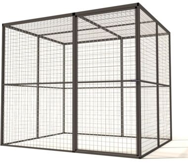 Lilly - Kattenren - Aluminium - Antraciet - 207x176x178 cm