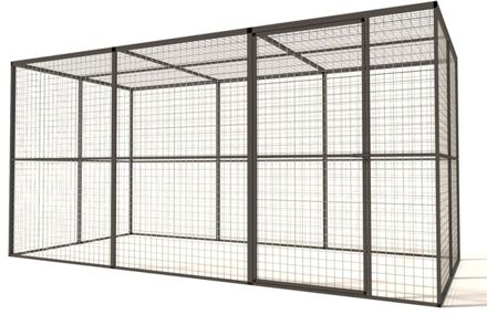 Lilly - Kattenren - Aluminium - Antraciet - 363x176x178 cm