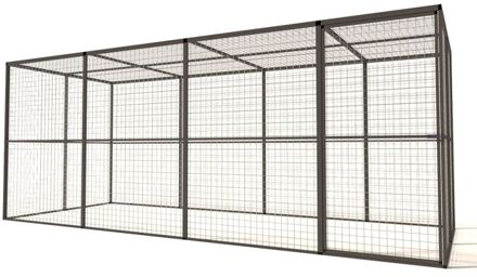 Lilly - Kattenren - Aluminium - Antraciet - 449x176x178 cm