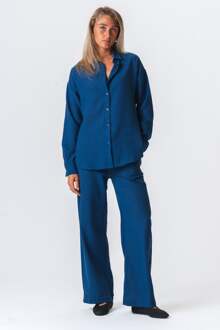 Lilly Shirt - Marineblauw - maat L Navy