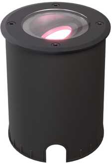 Lilly - Smart LED Grondspot - IP67 waterdicht - 5,5 Watt 345 Lumen - Kantelbaar - Overrijdbaar - Rond - Wifi + Bluetooth - RGBWW - GU10 - Google Home, Amazon Alexa en Siri - Zwart