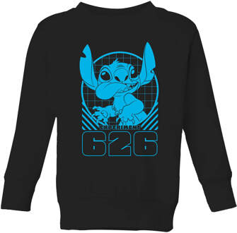 Lilo And Stitch Warning Experiment 626 Kids' Sweatshirt - Black - 98/104 (3-4 jaar) Zwart - XS