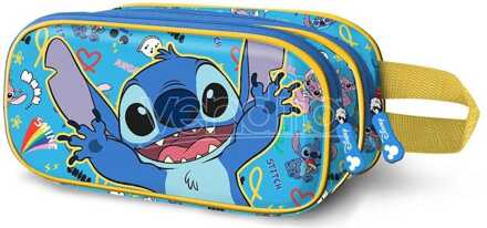Lilo & Stitch 3D Double Pencil case Hello Blue