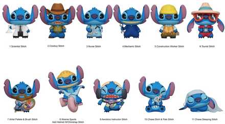 Lilo & Stitch 3D PVC Bag Clips Series 6 Display (24)