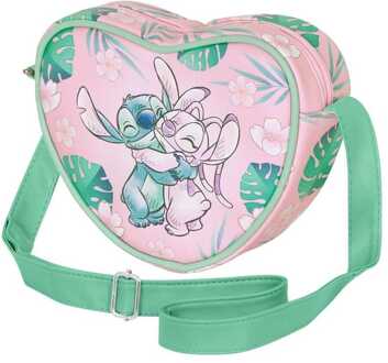 Lilo & Stitch Casual Heart Crossbody Bag Hug Pink