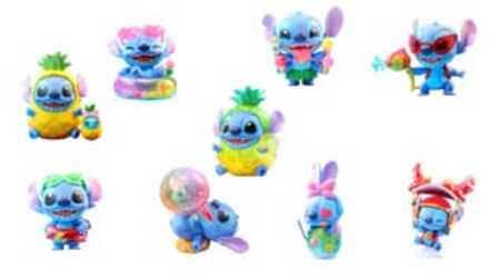 Lilo & Stitch Cosbi Mini Figures 8 cm Blind Box Display (8)
