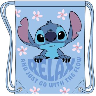 Lilo & Stitch Gymtas 40x37,5cm blauw