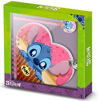 Lilo & Stitch Heart Diary & Pen Gift Set Muffin Pink
