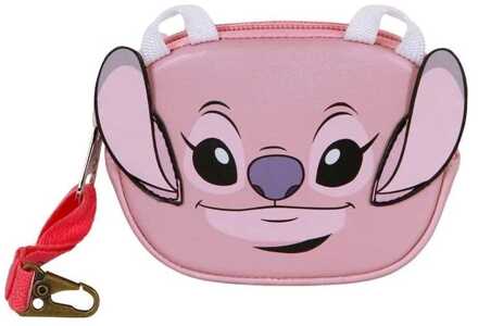 Lilo & Stitch Pill Coin Purse Angel Face Pink