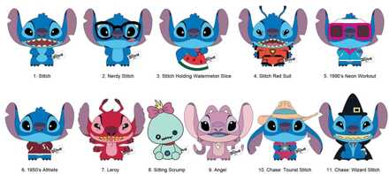 Lilo & Stitch Plush Bag Clips Stitch Display (24)