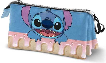 Lilo & Stitch Triple Pencil case Cake Blue