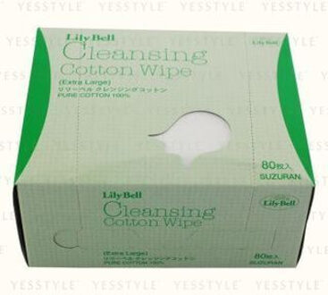 Lily Bell Cleansing Cotton Wipe Extra Large 80 pcs