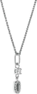 'Lily' Dames 925 Sterling Zilveren Hanger met Ketting - Zilver ZH-7582