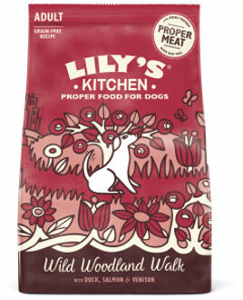 Lily's Kitchen Adult Wild Woodland Walk met eend, zalm en hert hondenvoer 2 x 12 kg