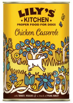 Lily's Kitchen Casserole kip met kalkoen natvoer hond 1 tray (6 x 400 g)